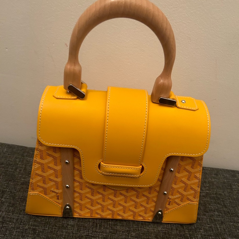 Goyard Saigon MM Bag- Yellow Leather- Brand New- includes dust bag